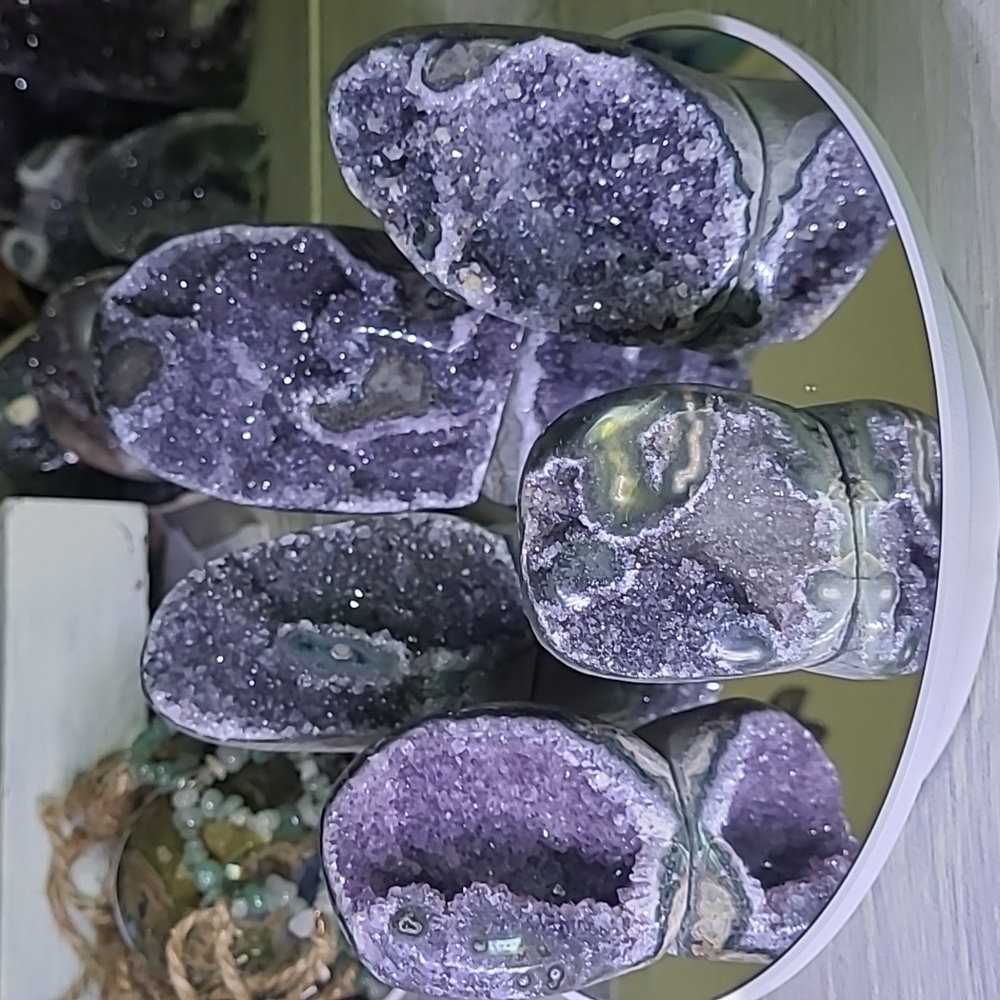 5pc Amythyst Sugary Druzy Set
